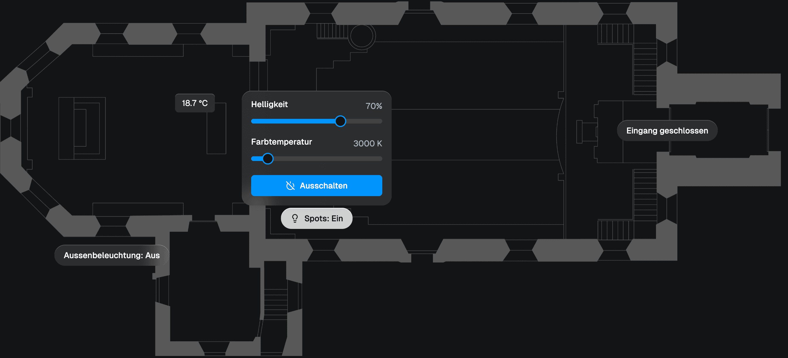 Grundriss-Visualisierung